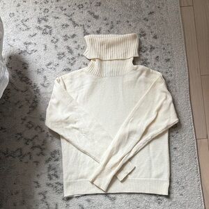 Lulu's Ivory Cowl Neck Sweater